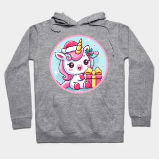 Christmas Unicorn with Gift Hoodie